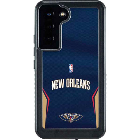 NBA New Orleans Pelicans Jersey Galaxy S24 Plus Waterproof Case
