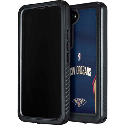 NBA New Orleans Pelicans Jersey Galaxy S24 Plus Waterproof Case