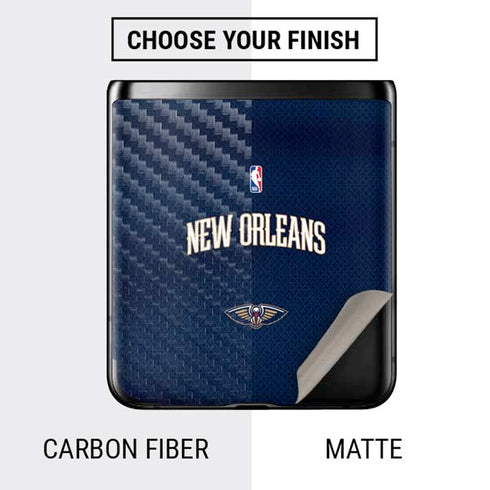 NBA New Orleans Pelicans Jersey Galaxy Z Flip Skin