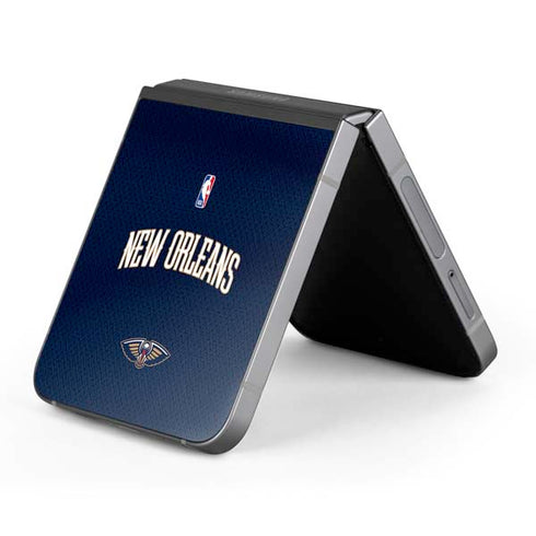 NBA New Orleans Pelicans Jersey Galaxy Z Flip6 Skin