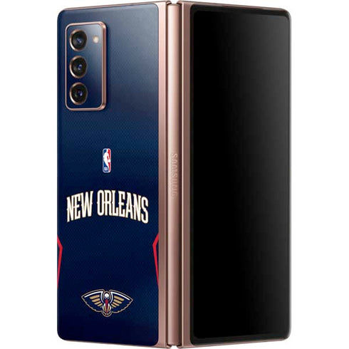 NBA New Orleans Pelicans Jersey Galaxy Z Fold2 5G Skin