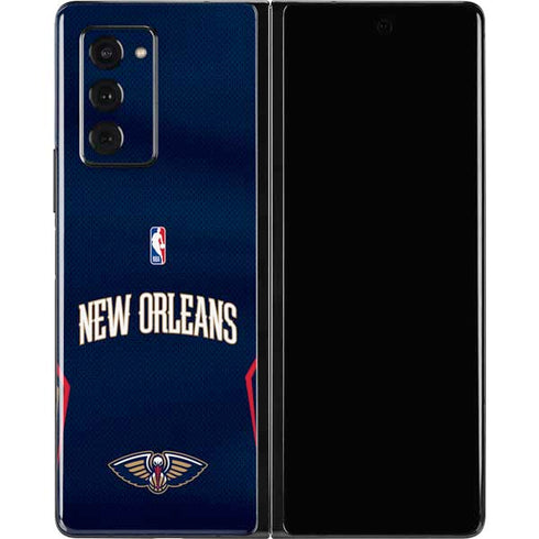 NBA New Orleans Pelicans Jersey Galaxy Z Fold2 5G Skin