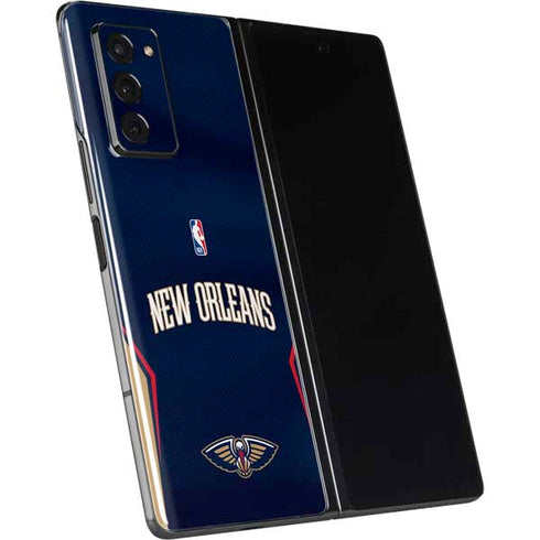 NBA New Orleans Pelicans Jersey Galaxy Z Fold2 5G Skin
