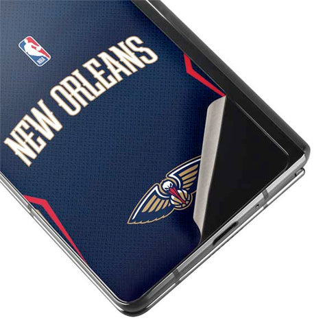 NBA New Orleans Pelicans Jersey Galaxy Z Fold2 5G Skin