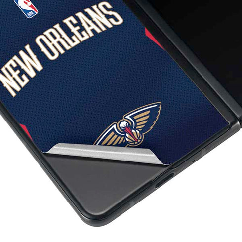 NBA New Orleans Pelicans Jersey Galaxy Z Fold3 5G Skin