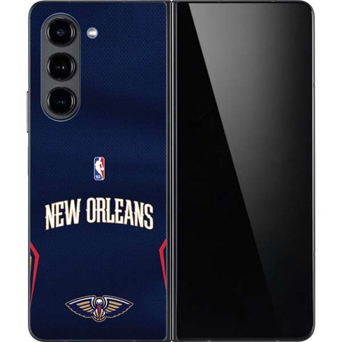 NBA New Orleans Pelicans Jersey Galaxy Z Fold5 5G Skin