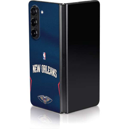 NBA New Orleans Pelicans Jersey Galaxy Z Fold5 5G Skin