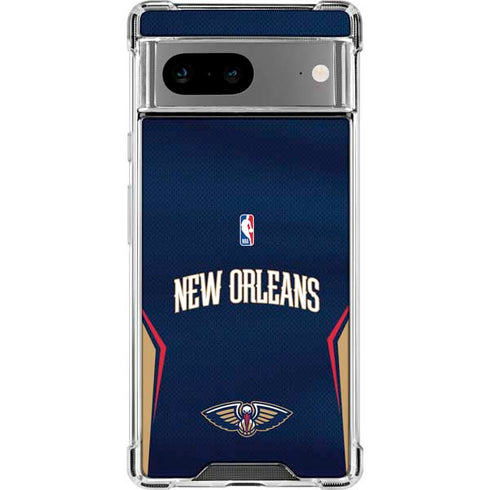 NBA New Orleans Pelicans Jersey Google Pixel 8a Clear Case