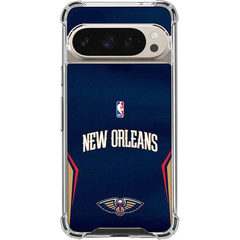 NBA New Orleans Pelicans Jersey Google Pixel 9 Pro XL Clear Case