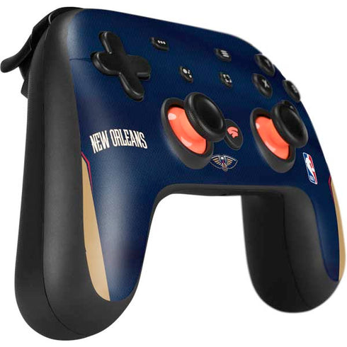 NBA New Orleans Pelicans Jersey Google Stadia Controller Skin
