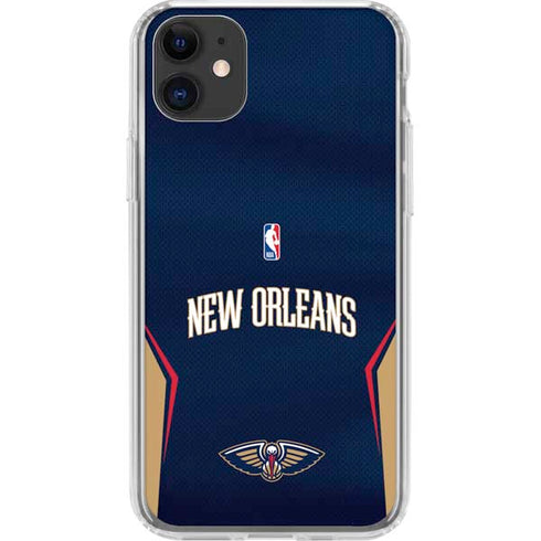NBA New Orleans Pelicans Jersey iPhone 11 Clear Case