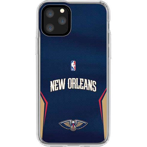 NBA New Orleans Pelicans Jersey iPhone 11 Pro Clear Case