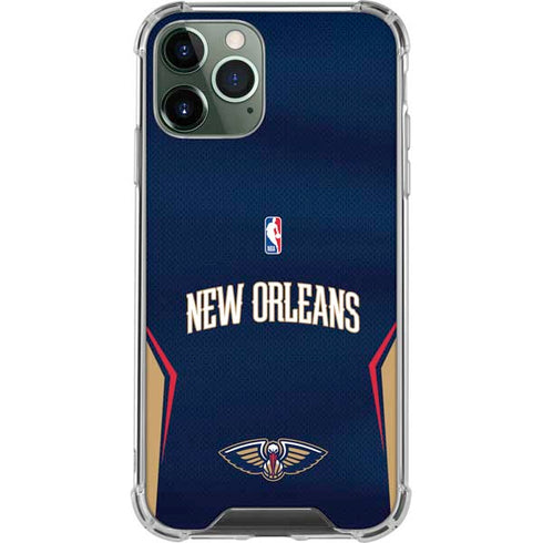NBA New Orleans Pelicans Jersey iPhone 11 Pro Max Clear Case