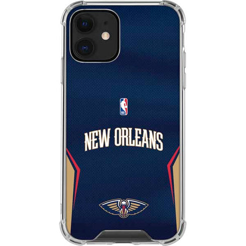NBA New Orleans Pelicans Jersey iPhone 12 Clear Case