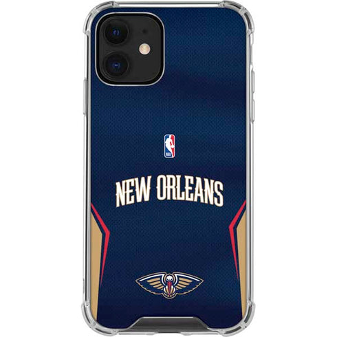 NBA New Orleans Pelicans Jersey iPhone 12 Mini Clear Case