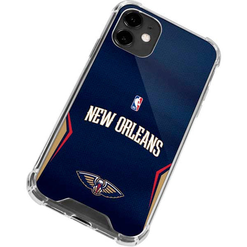 NBA New Orleans Pelicans Jersey iPhone 12 Mini Clear Case