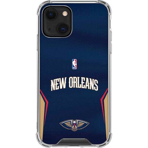 NBA New Orleans Pelicans Jersey iPhone 13 Mini Clear Case