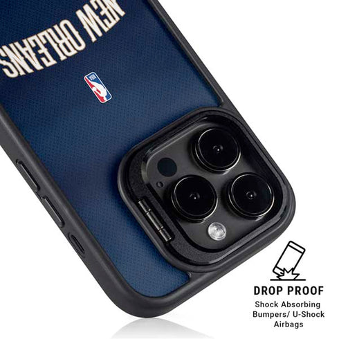 NBA New Orleans Pelicans Jersey iPhone 14 Pro Kickstand Case