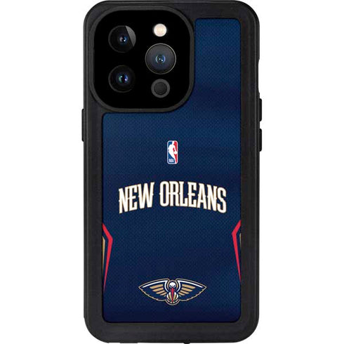 NBA New Orleans Pelicans Jersey iPhone 14 Pro Waterproof Case