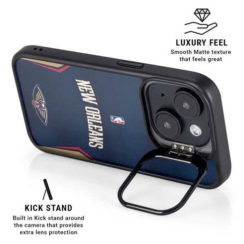 NBA New Orleans Pelicans Jersey iPhone 15 Kickstand Case