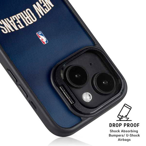 NBA New Orleans Pelicans Jersey iPhone 15 Kickstand Case