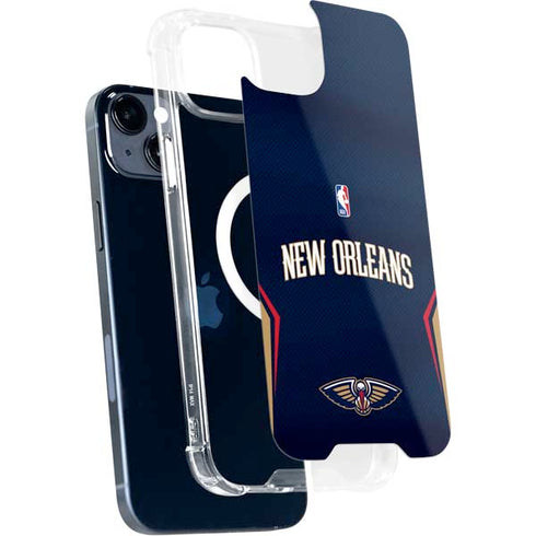 NBA New Orleans Pelicans Jersey iPhone 15 MagSafe Case