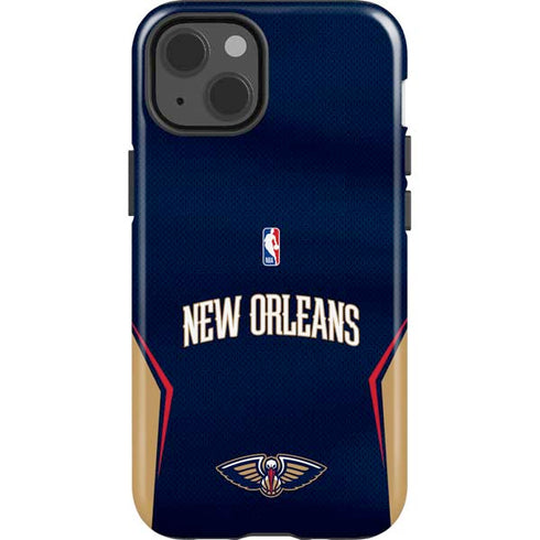 NBA New Orleans Pelicans Jersey iPhone 15 Plus Impact Case
