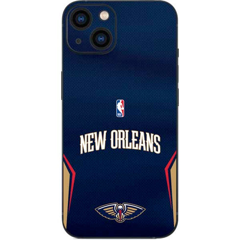 NBA New Orleans Pelicans Jersey iPhone 15 Plus Skin