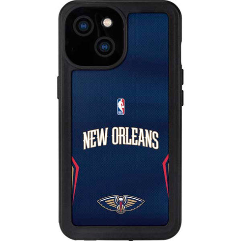 NBA New Orleans Pelicans Jersey iPhone 15 Waterproof Case