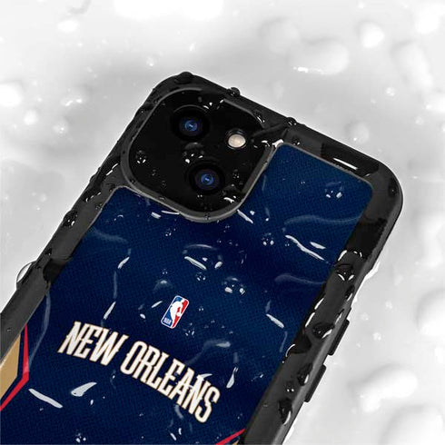 NBA New Orleans Pelicans Jersey iPhone 15 Waterproof Case