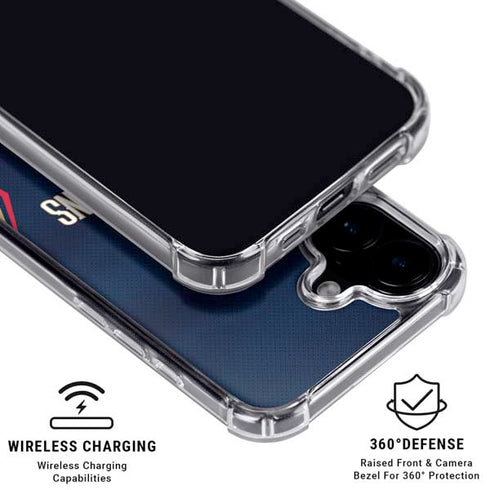 NBA New Orleans Pelicans Jersey iPhone 16 Clear Case