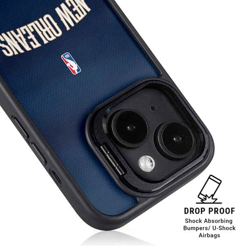 NBA New Orleans Pelicans Jersey iPhone 16 Kickstand Case