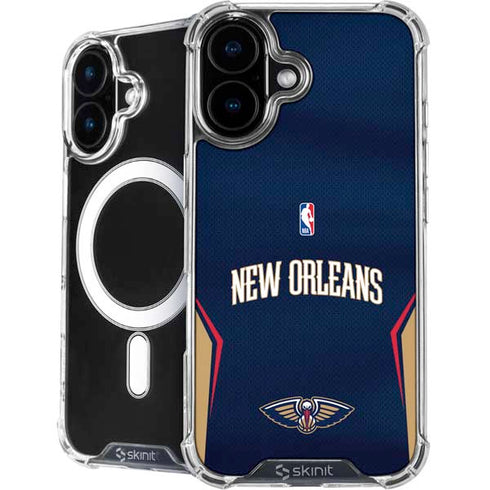 NBA New Orleans Pelicans Jersey iPhone 16 Plus MagSafe Case