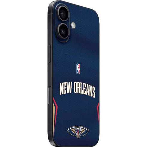 NBA New Orleans Pelicans Jersey iPhone 16 Plus Skin