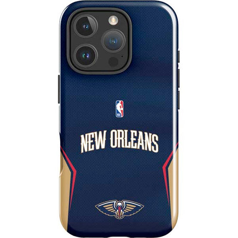 NBA New Orleans Pelicans Jersey iPhone 16 Pro Impact Case