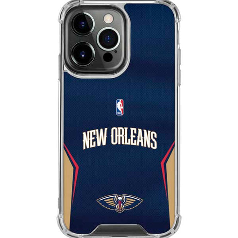 NBA New Orleans Pelicans Jersey iPhone 16 Pro Max Clear Case