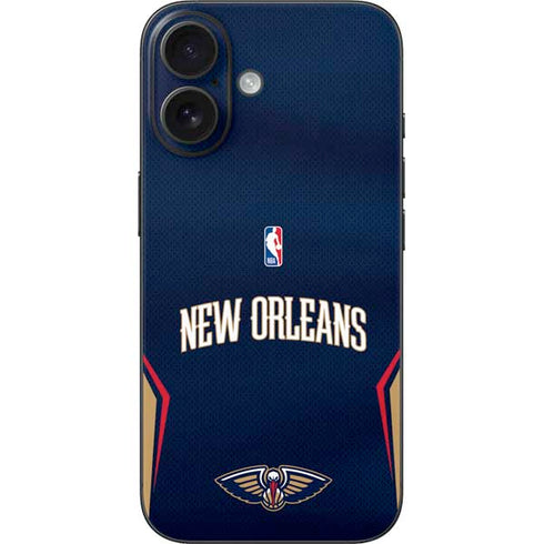 NBA New Orleans Pelicans Jersey iPhone 16 Skin