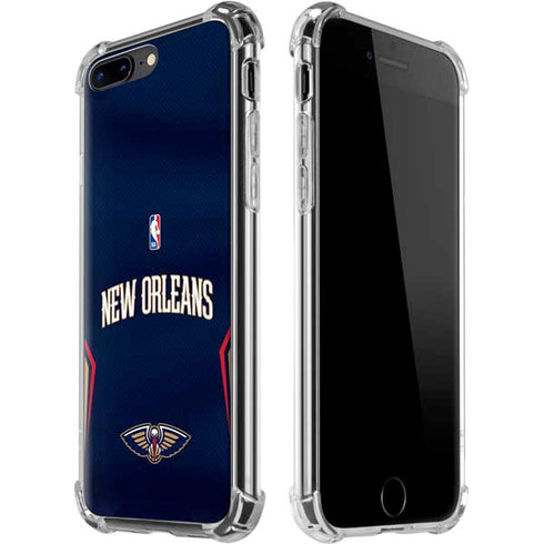 NBA New Orleans Pelicans Jersey iPhone 7/8 Plus Clear Case