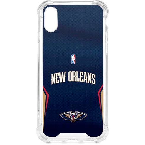 NBA New Orleans Pelicans Jersey iPhone XS Clear Case