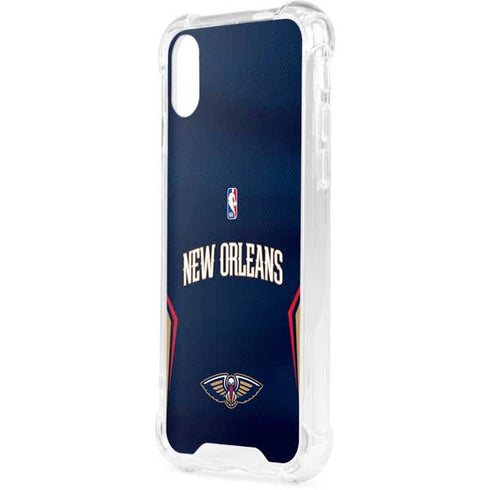 NBA New Orleans Pelicans Jersey iPhone XS Clear Case