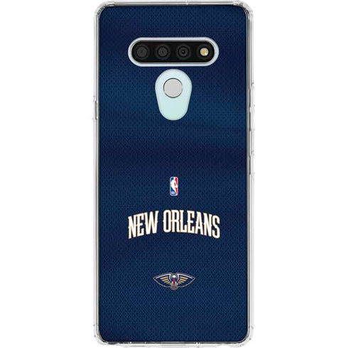 NBA New Orleans Pelicans Jersey LG Stylo 6 Clear Case
