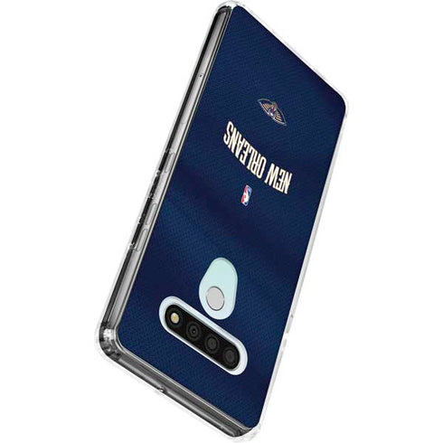 NBA New Orleans Pelicans Jersey LG Stylo 6 Clear Case