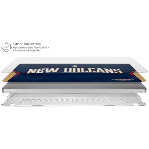 NBA New Orleans Pelicans Jersey MacBook Air 15in (2023-2025) Case plus Skin