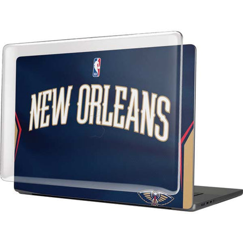 NBA New Orleans Pelicans Jersey MacBook Pro 16in (2021-25) Case plus Skin