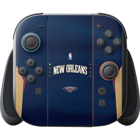 NBA New Orleans Pelicans Jersey Nintendo Switch 2 (2025) with Joy-Con Skin