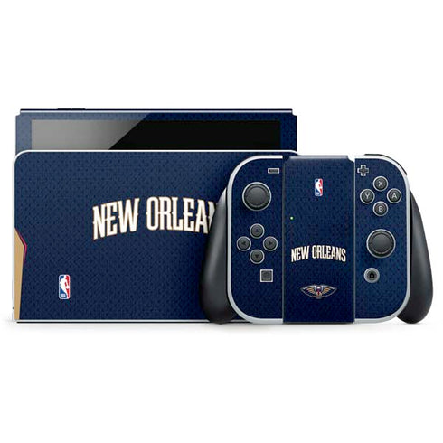 NBA New Orleans Pelicans Jersey Nintendo Switch OLED (2021) Skin