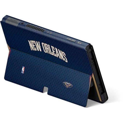 NBA New Orleans Pelicans Jersey Nintendo Switch OLED (2021) Skin