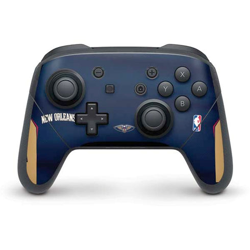 NBA New Orleans Pelicans Jersey Nintendo Switch Pro Controller Skin