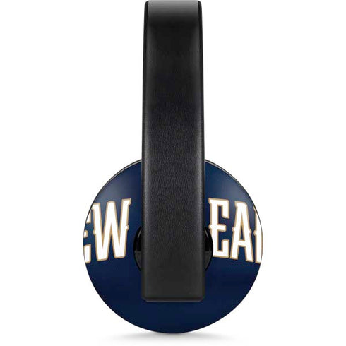 NBA New Orleans Pelicans Jersey PlayStation 4 Gold Wireless Headset Skin