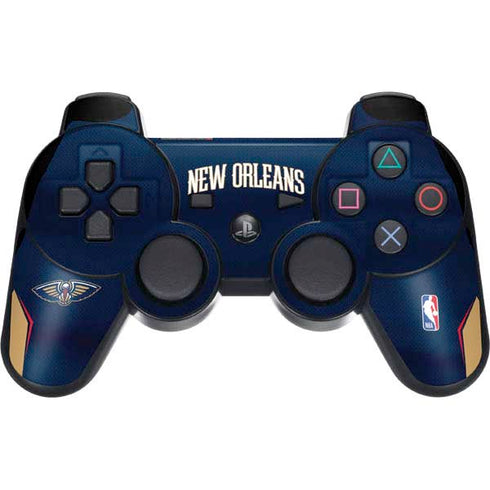 NBA New Orleans Pelicans Jersey PS3 Dual Shock wireless controller Skin